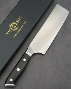 TwoSun Kitchen Chef Fixed Blade Knife Black G10 Handle 14C28N Plain Edge TS955-14C28N -Twosun 3bb09eb4 d576 4d84 bed7 5ef7d02a789e 11273.1624537281