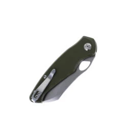 TwoSun Rihe TS421 Thumb Hole Opener Pocket Knife Green G10 Handle D2 Plain Edge Steel -Twosun 421 DSC0775.jpg 4 97145.1687806878