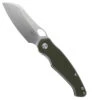 TwoSun Rihe TS421 Thumb Hole Opener Pocket Knife Green G10 Handle D2 Plain Edge Steel