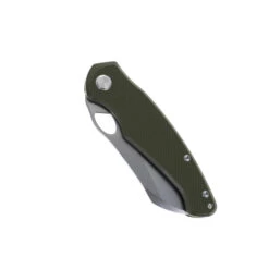 TwoSun Rihe TS421 Thumb Hole Opener Pocket Knife Green G10 Handle D2 Plain Edge Steel -Twosun 421 DSC0775 36072.1687806878