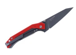 TwoSun Folding Knife Red/Black Titanium/G10 Handle D2 Clip Point Plain Black Blade TS258-D2 -Twosun 4951858d a185 472d af6d c524cfa3369f 58824.1663085371