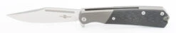 TwoSun Folding Knife Titanium/Carbon Fiber Handle 14C28N Plain Edge TS117-14C28N