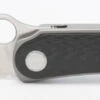 TwoSun Folding Knife Black Titanium/Carbon Fiber Handle M390 Plain Edge TS305-M390