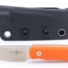 TwoSun Fixed Blade Knife Orange G10 Handle S90V Drop Point Plain Edge TS150- Orange
