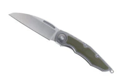 TwoSun Folding Knife Titanium Handle D2 Clip Point Plain Edge TS145-D2