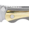 TwoSun Folding Knife Titanium/Brass Handle M390 Plain Edge TS283-M390