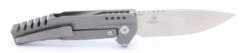 TwoSun Folding Knife Gray Titanium Alloy Handle M390 Drop Point Plain Edge TS205-Drop -Twosun IMG 1089 08137.1613238753