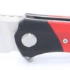 TwoSun TS50G10 Liner Lock Knife Black Red G10 Handle D2 Plain Edge Blade