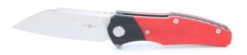 TwoSun TS50G10 Liner Lock Knife Black Red G10 Handle D2 Plain Edge Blade