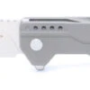 TwoSun Folding Knife Gray Titanium Alloy Handle M390 Tanto Plain Edge TS205-Tanto