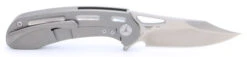 TwoSun Folding Knife Gray Titanium Handle S110V Plain Edge TS261-S110V -Twosun IMG 1231 50726.1613768034
