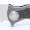 TwoSun Folding Knife Black Titanium Inlay Carbon Fiber Handle 14C28N Plain Edge TS255
