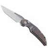TwoSun Tepe Designs Button Lock Folding Knife Color Titanium Handle D2 Plain Edge TS210-Color