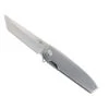 TwoSun Folding Knife Gray Titanium Handle Flipper D2 Plain Edge TS295-D2