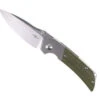 TwoSun Folding Knife Green Micarta Handle Sandwash Bolster D2 Plain Edge TS369-SAND -Twosun TS369 01 96130.1669142735