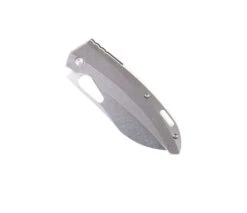 TwoSun Folding Knife Black Titanium Handle D2 Plain Edge Stonewash Finish TS376-D2-StoneWash -Twosun TS376 SW 03 41109.1669142791