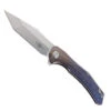 TwoSun Folding Knife Color Titanium Handle D2 Clip Point Plain Edge TS43-D2-Color