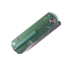 TwoSun Folding Knife Green Titanium Handle D2 Plain Edge TS349-TI-D2-GRN -Twosun TS 349 GREEN 04 78056.1676571011