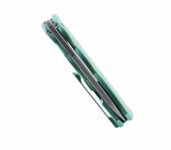 TwoSun Folding Knife Green Titanium Handle D2 Plain Edge TS349-TI-D2-GRN -Twosun TS 349 GREEN 05 52984.1676571011