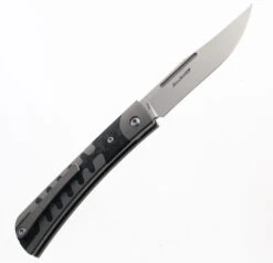 TwoSun TS123-M390-CF Slip Joint Knife Titanium + Carbon Fiber Inlay Handle Plain M390 Blade -Twosun TWOSUN 129 M390 CF 06 77930.1689886069
