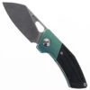 TwoSun Folding Knife Green Titanium Handle D2 Clip Point Plain Edge TS154-Green