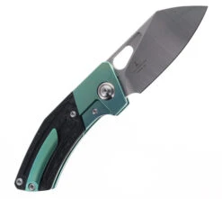 TwoSun Folding Knife Green Titanium Handle D2 Clip Point Plain Edge TS154-Green -Twosun TWOSUN 154 GREEN 04 13764.1678466419