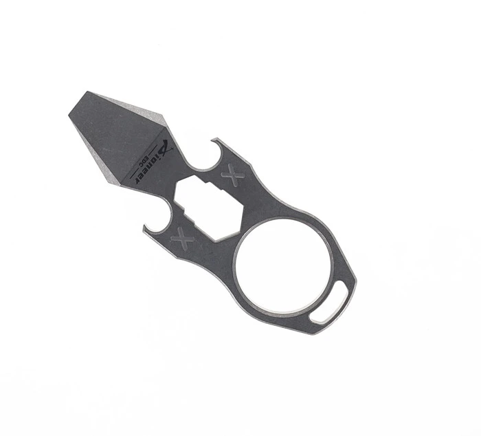 TwoSun EDC Multi-Tool Pry-Tool Bottle Opener Wrench Stonewashed Titanium EDC-18 3 TwoSun EDC Multi-Tool Pry-Tool Bottle Opener Wrench Stonewashed Titanium EDC-18