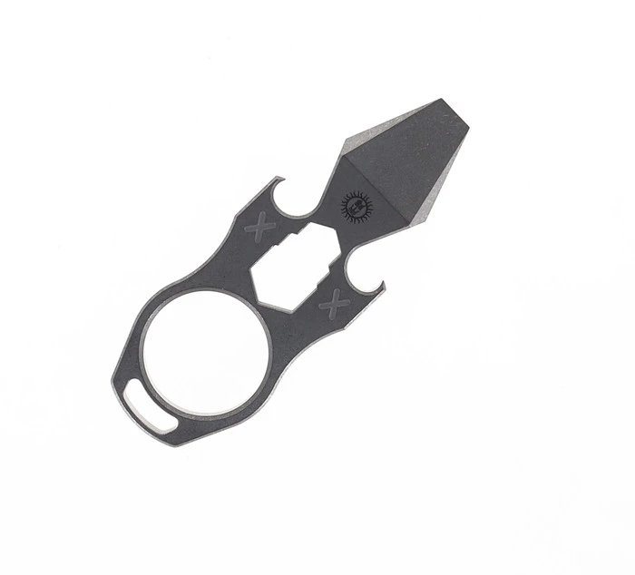 TwoSun EDC Multi-Tool Pry-Tool Bottle Opener Wrench Stonewashed Titanium EDC-18 5 TwoSun EDC Multi-Tool Pry-Tool Bottle Opener Wrench Stonewashed Titanium EDC-18 - Image 3