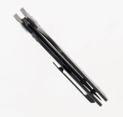 TwoSun Folding Knife Gray Titanium Handle Black 14C28N Plain Edge TS300-BK -Twosun TWOSUN 300 BK 02 82154.1689694088