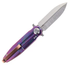 TwoSun Folding Knife Color Titanium Handle D2 Plain Edge TS307-COL -Twosun TWOSUN 307 COLOR 02 25350.1678304742