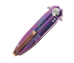 TwoSun Folding Knife Color Titanium Handle D2 Plain Edge TS307-COL -Twosun TWOSUN 307 COLOR 04 37681.1678304742