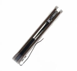 TwoSun Folding Knife Brown Linen Micarta Handle D2 Plain Edge TS334-14C28N -Twosun TWOSUN 334 Mi 06 32988.1681231794