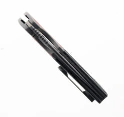 Two Sun Folding Knife Gray Titanium/Red Micarta Handle D2 Clip Point Plain Edge TS412-D2 -Twosun TWOSUN 412 D2 02 83889.1689093449