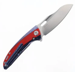 Two Sun Folding Knife Red/Black G10/Titanium Handle K110 Plain Edge TS432-Color -Twosun TWOSUN 432 COLOR 06 76438.1695134806