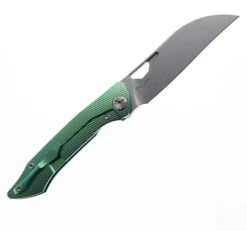 TwoSun Folding Knife Green Titanium Handle 14C28N Plain Edge TS279 GREEN -Twosun TWOSUN TS279 GREEN 02 90451.1679072352