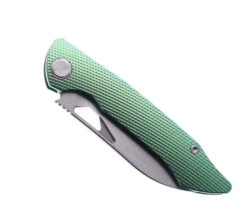 TwoSun Folding Knife Green Titanium Handle 14C28N Plain Edge TS279 GREEN -Twosun TWOSUN TS279 GREEN 03 92172.1679072352