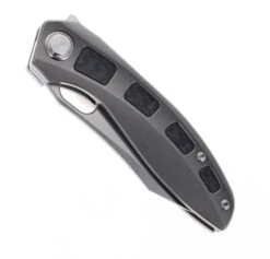 TwoSun Folding Knife Titanium/Carbon Fiber Handle M390 Plain Edge TS306-M390 -Twosun TWOSUN TS306 M390 01 78280.1692816728