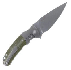 TwoSun Folding Knife Green Titanium/Micarta Handle D2 Clip Point Plain Edge TS286-D2 -Twosun TWOSUN TS 286 02 96511.1681922247