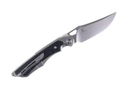 TwoSun Front Flipper Folding Knife Titanium/Carbon Fiber Handle D2 Stonewashed Blade TS213 -Twosun TwoSun TS213 02 88316.1657137099