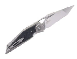 TwoSun Pocket Knife Titanium/Black Carbon Fiber Handle D2 Plain Edge TS377-D2 -Twosun TwoSun TS377 02 89273.1669748200