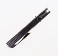 TwoSun TS416-D2 Flipper Pocket Knife Titanium & Red/Yellow G10 Inlay D2 Steel -Twosun TwoSun TS416 D2 05 39898.1696525211