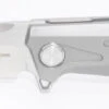 TwoSun Folding Knife Gray Titanium Handle 14C28N Plain Edge TS291-14C28N