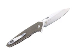 TwoSun Flipper Pocket Knife Brown Micarta Handle D2 Plain Edge TS327-Micarta -Twosun b2d04976 dde1 4a67 aa09 09dab97b223f 58013.1647015332