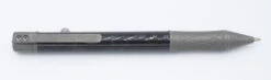 TwoSun Tactical Pen Carbon Fiber/Titanium Body Black Ink PEN-24-STONE