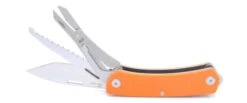 TwoSun Folding Knife/Multi-tool Orange Handle Tanto Blade Plain Edge TS206-TOR