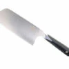 TwoSun Kitchen Chef Fixed Blade Knife Black G10 Handle 14C28N Plain Edge TS603