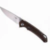 TwoSun Folding Knife Brown Linen Micarta Handle D2 Plain Edge TS182-Micarta