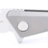 TwoSun Folding Knife Gray Titanium Handle 14C28N Plain Edge TS297