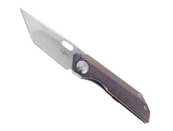 TwoSun Folding Knife Multicolor Titanium Handle 14C28N Plain Edge TS300-Color