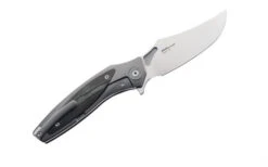 TwoSun Flipper Folding Knife Gray Titanium/Micarta Handle D2 Clip Point Plain Edge TS367 -Twosun ts366.01 21426.1661894972